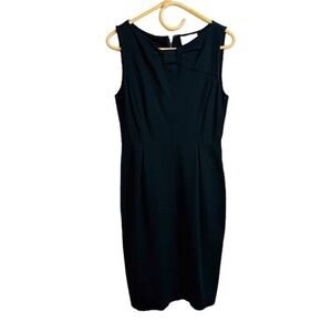Kate Spade Ribbon detail black midi dress